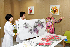 心脏康复向阳光 –-患者赠画表心情